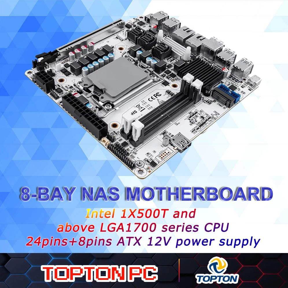 Lga 1700 Ddr5 Itx Motherboard - Motherboard Mini ITX NAS 8-Bay (LGA1700