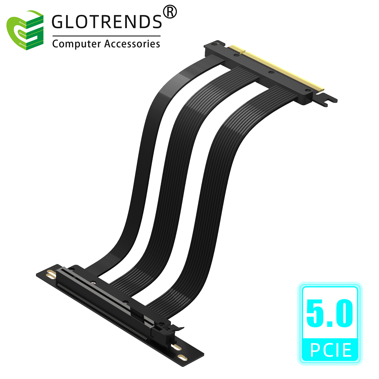 Kabel Riser PCIE 5.0, Kompatib - Pcie 4.0 X16 Riser Cable 90 Degree ulasan dan harga