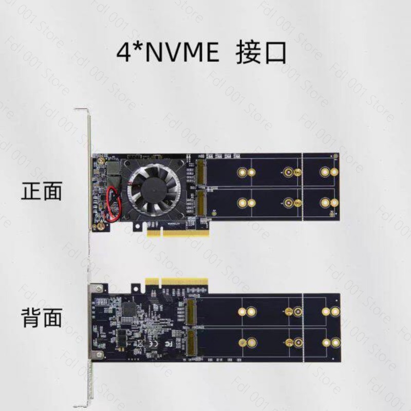 TIDAK PERLU PCIe Bifurcation P - Quad M.2 Nvme Pcie Bifurcation Card ulasan dan harga