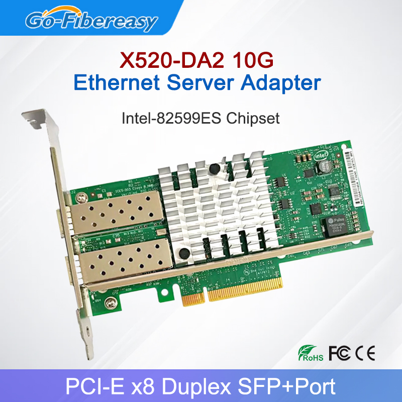 X520-DA2 10Gb SFP+PCI-E Kartu  - 10Gb Sfp+ Pcie Network Card Dual Port ulasan dan harga