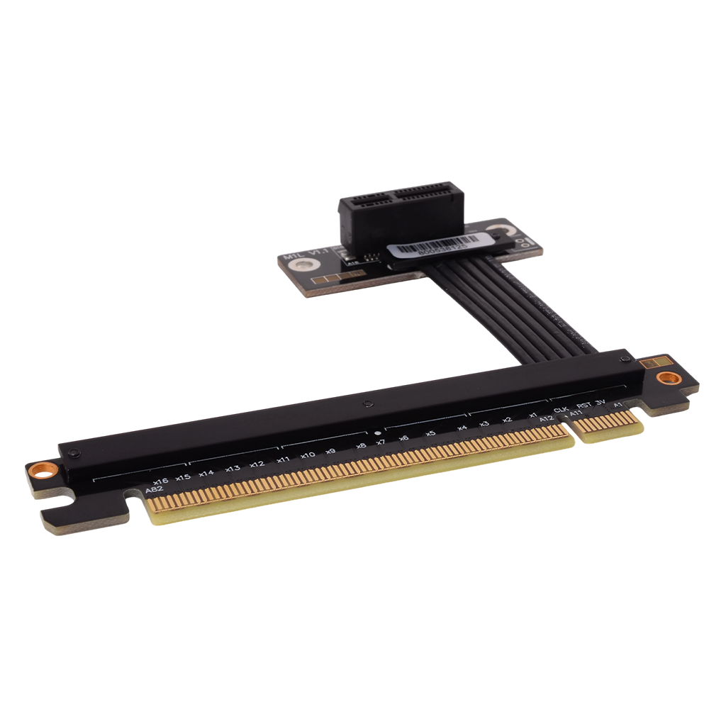 Kabel Ekstensi PCIe 4.0 X16 Ke - Pcie 4.0 X16 Riser Cable 90 Degree ulasan dan harga