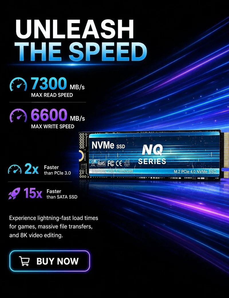 NQ 2TB 4TB SSD M.2 NVMe Intern - M.2 Nvme 4Tb Pcie 4.0 Ssd ulasan dan harga