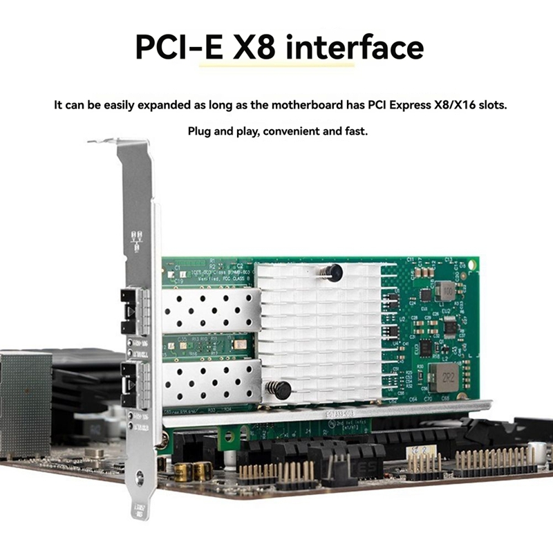 X520-DA1 10Gb SFP+ Kartu Jarin - 10Gb Sfp+ Pcie Network Card Dual Port ulasan dan harga