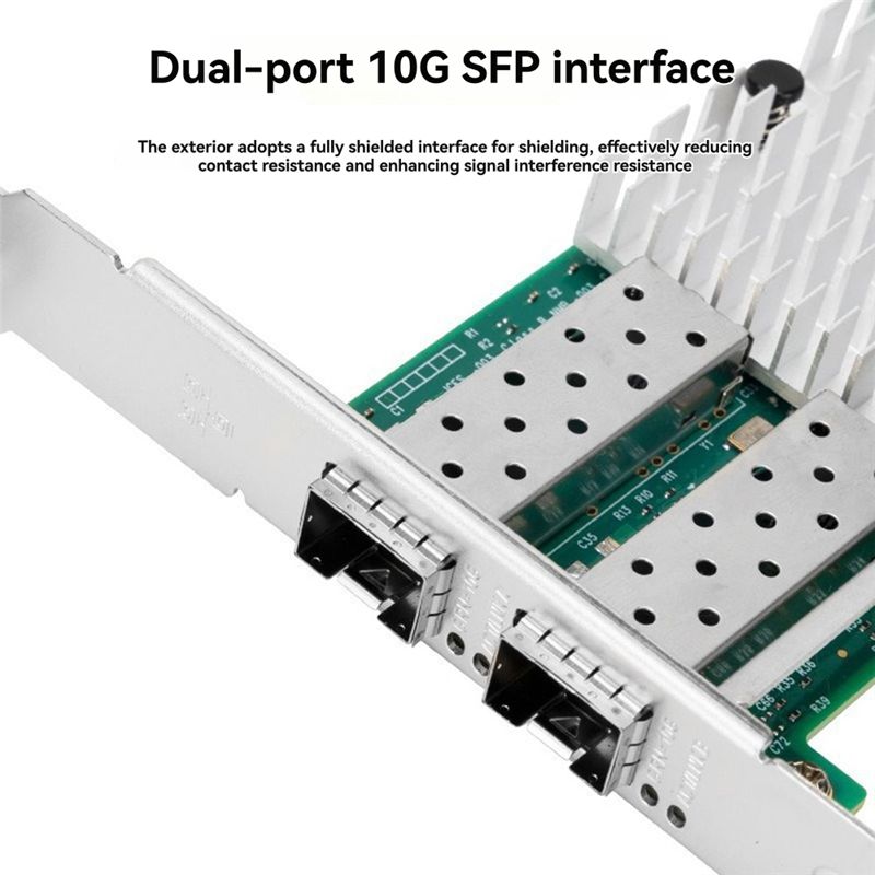 Kartu Jaringan Dual Port 10Gb  - 10Gb Sfp+ Pcie Network Card Dual Port ulasan dan harga